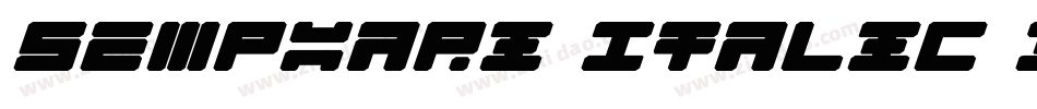 Semphari Italic 3字体转换